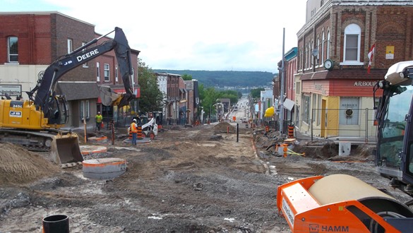 Main Street ongoing reconstruction