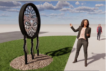 Town of Penetanguishene installs public art piece named “Sans Souci” 