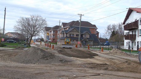 Ongoing reconstruction of Main Street